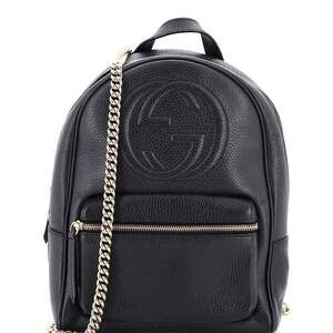 Gucci Soho Chain Backpack Leather #233250G98B